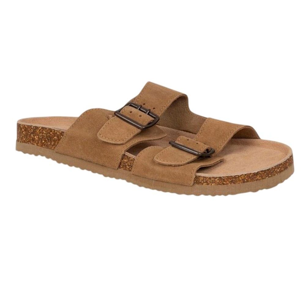 Trespass Womens/Ladies Suede Flatform Slides / Tan